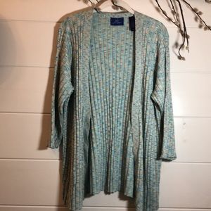 j.h. Collectibles women’s open cardigan.  Size 2X